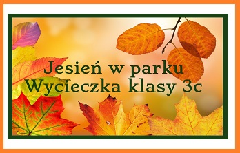 Jesień w parku - wycieczka klasy 3c