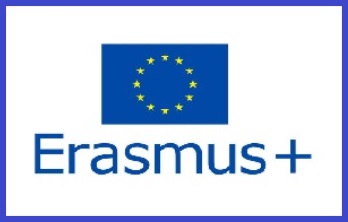 obrazek przedstawia flagę UE z napisem Erasmus+