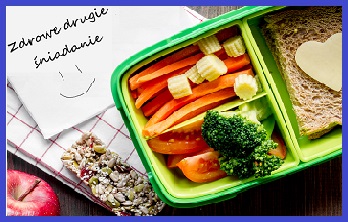 obrazek przedstawia pudełko śniadaniowe z warzywami