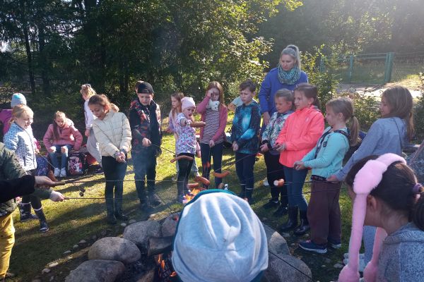 Wycieczka 3a i 3c do lasu