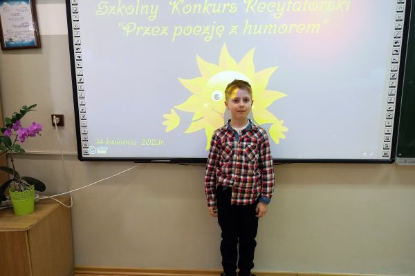 Szkolny Konkurs Recytatorski Przez poezję z humorem