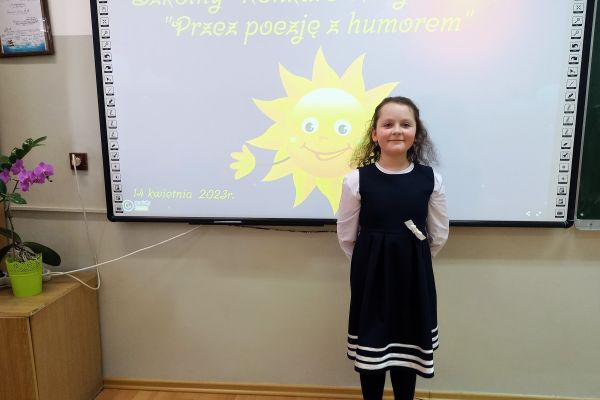 Szkolny Konkurs Recytatorski Przez poezję z humorem