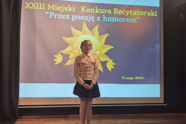 XXIII Miejski Konkurs Recytatorski Przez poezję z humorem