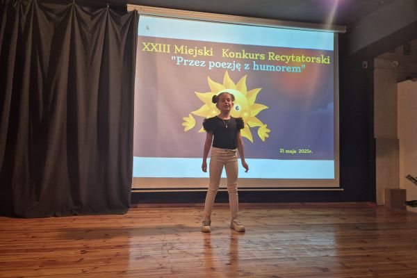 XXIII Miejski Konkurs Recytatorski Przez poezję z humorem