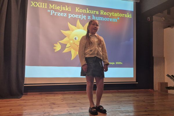 XXIII Miejski Konkurs Recytatorski Przez poezję z humorem